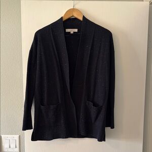 Navy Open Cardigan with Pockets